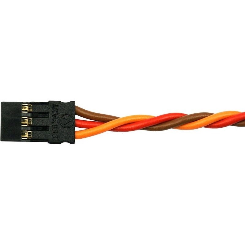 Servo cables - JR male plug 100cm 0,25mm² twisted Muldental - FLASH RC