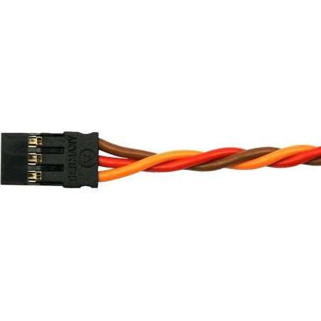Cables servo - JR enchufe macho 100cm 0,25mm² trenzado Muldental - FLASH RC