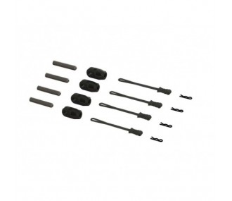 Spare parts for RC cars - ARRMA Brace Rod Ends W/Pins And Retainers (4) - FLASH RC