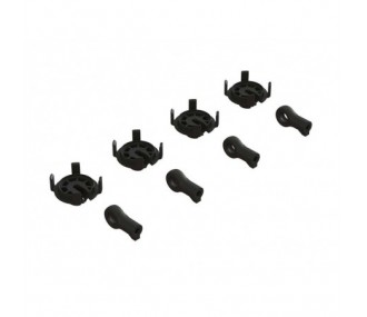 Ricambi per auto RC - ARRMA Shock Rod End & Spring Perch Set (4 ammortizzatori) - FLASH RC