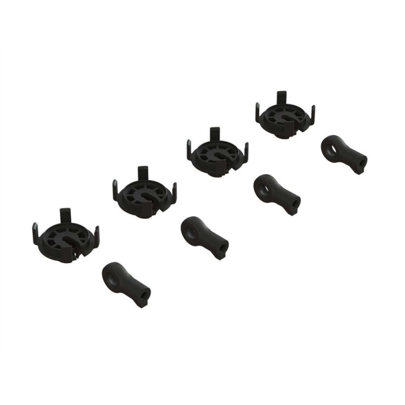 Piezas de recambio para coches RC - ARRMA Juego de rótulas de amortiguador y muelle (4 amortiguadores) - FLASH RC