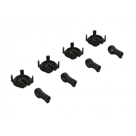 ARRMA Shock Rod End & Spring Perch Set (4 Shocks) - FLASH RC
