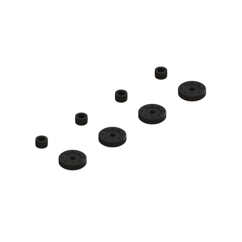 Ersatzteile RC-Cars - ARRMA Shock Pistons & Cartridge Spacers (4 Shocks) - FLASH RC