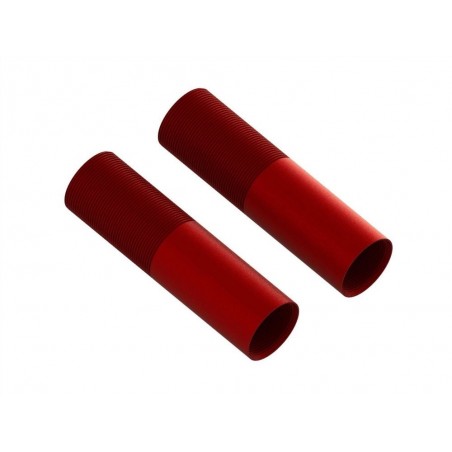 Ricambi RC Auto - Corpo ammortizzatore ARRMA in alluminio 24x88mm (rosso) (2) - FLASH RC