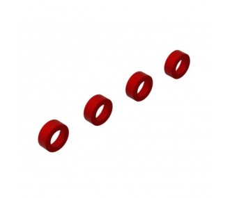 ARRMA Aluminum Suspension Arm End Cap (Red) (4) - FLASH RC