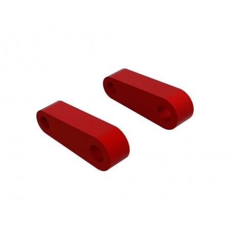 Ersatzteile RC-Cars - ARRMA Aluminum Fr Suspension Mounts (Red) (2) - FLASH RC