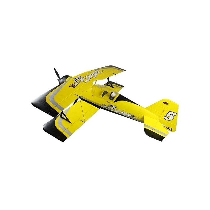 RC Kunstflugzeuge - Flugzeug Dynam Pitts model 12 Gelb PNP ca. 1.07m - FLASH RC