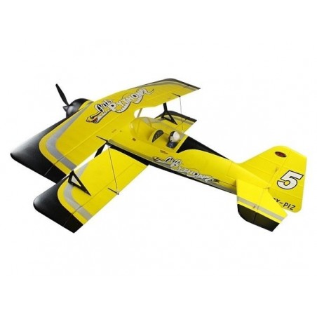 Aereo acrobatico RC - Dynam Pitts modello 12 giallo PNP circa 1,07m - FLASH RC