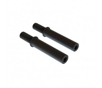 Ersatzteile RC-Cars - ARRMA Steel Steering Post 6x40mm (Black) (2) - FLASH RC