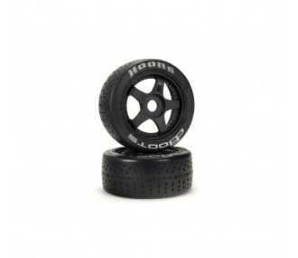 Ersatzteile RC-Cars - ARRMA dBoots Hoons 42/100mm Silver Belted Tires with 2.9' 5-Spoke Wheels (2) - FLASH RC