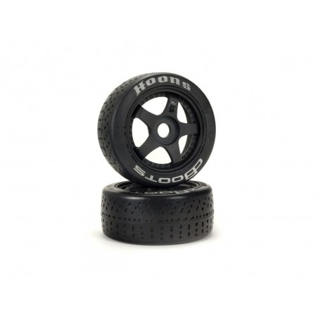 ARRMA dBoots Hoons 42/100mm Silver Belted Tires with 2.9' 5-Spoke Wheels (2) - FLASH RC