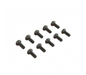 ARRMA Flat Head Hex Machine Screw M2.5x8mm (10) - FLASH RC