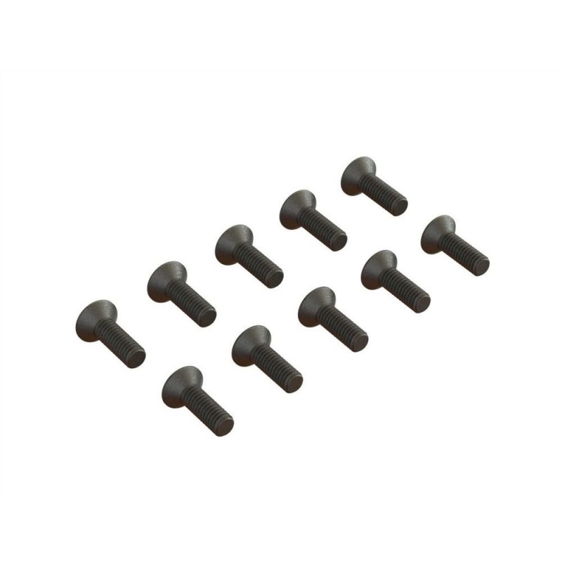 Piezas de repuesto para coches RC - ARRMA Tornillo de cabeza plana hexagonal M2.5x8mm (10) - FLASH RC