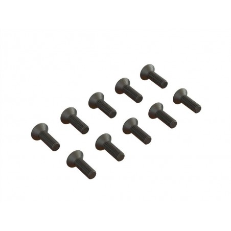 Ersatzteile RC-Cars - ARRMA Flat Head Hex Machine Screw M2.5x8mm (10) - FLASH RC