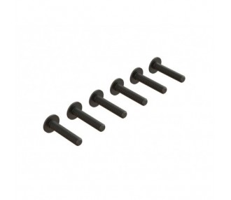 Piezas de repuesto para coches RC - ARRMA Tornillo de cabeza de botón con brida M4x20mm (6) - FLASH RC