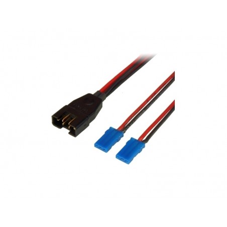 Adapter/Verlängerungskabel für Batterien & Motoren - MPX-Adapterkabel auf 2 JR-Stecker 0.5mm² PowerBox Systems - FLASH RC