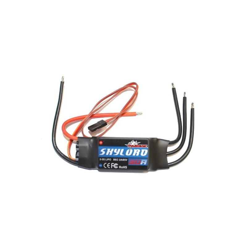 Brushless - Brushless Controller 2-3S 30A BEC Skylord Tomcat - FLASH RC