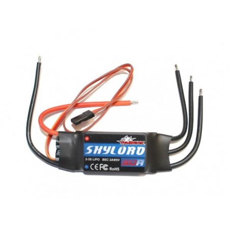 Brushless - Brushless Controller 2-3S 30A BEC Skylord Tomcat - FLASH RC
