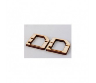 Precision Servo Mounts - Soportes (1 par) Robbe FS 277 BB MG PTC Servo - FLASH RC
