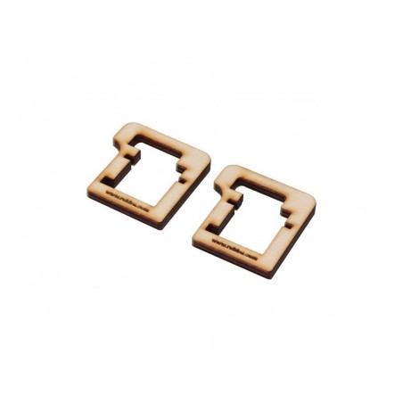 Precision Servo Mounts - Soportes (1 par) Robbe FS 282 BB MG PTC Servo - FLASH RC