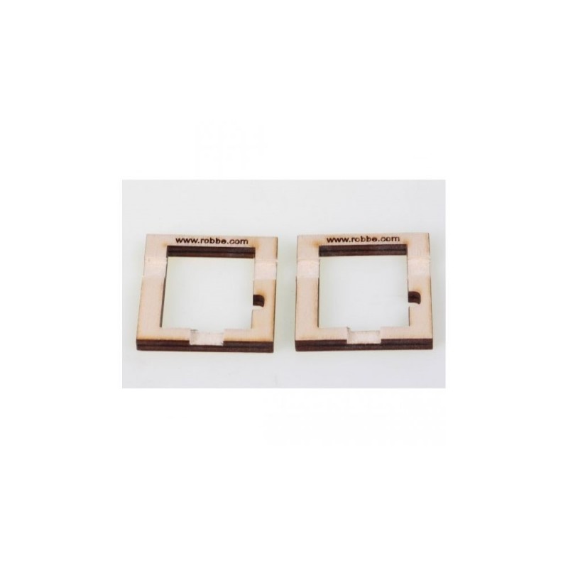 Precision servo mounts - Mounts (1 pair) Robbe FS 128 BB MG (HV) - FLASH RC