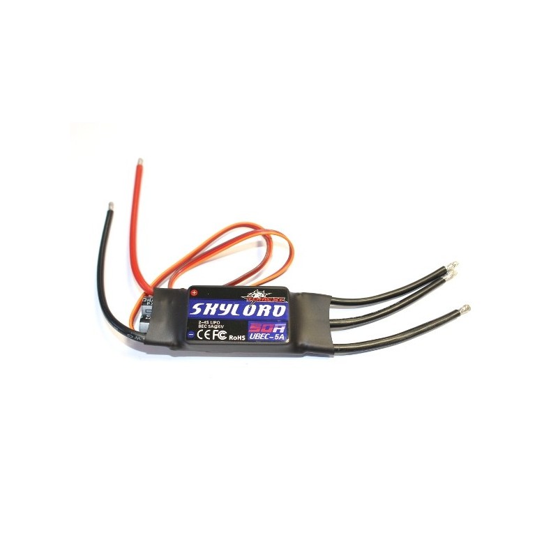 Brushless - Brushless controller 2-4S 50A UBEC Skylord Tomcat - FLASH RC