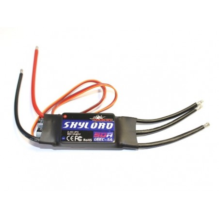 Brushless - Controlador Brushless 2-4S 50A UBEC Skylord Tomcat - FLASH RC