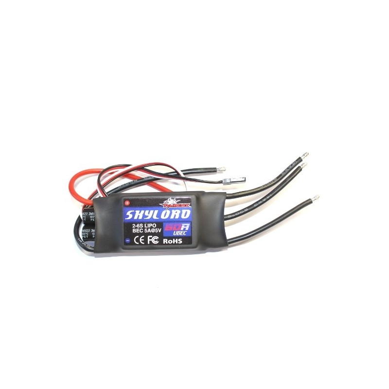 Brushless - Brushless controller 2-6S 60A UBEC Skylord Tomcat - FLASH RC