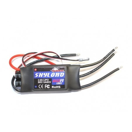 Brushless - Controleur Brushless 2-6S 60A UBEC Skylord Tomcat - FLASH RC
