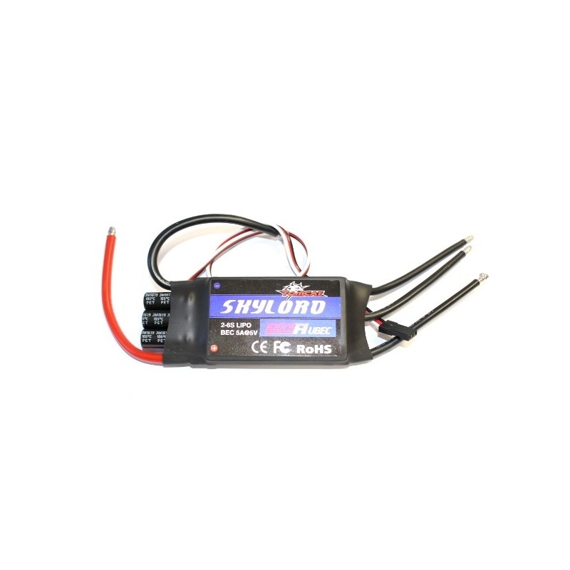 Brushless - Controllore senza spazzole 2-6S 80A UBEC Skylord Tomcat - FLASH RC