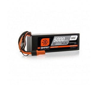 RC Car and Boat Batteries - Smart Lipo 4S 14.8V 5000mAh 50C Spektrum Battery - FLASH RC