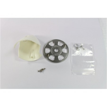 Plastic cones (fixed propellers) - Cone 63mm white gasoline engine - FLASH RC