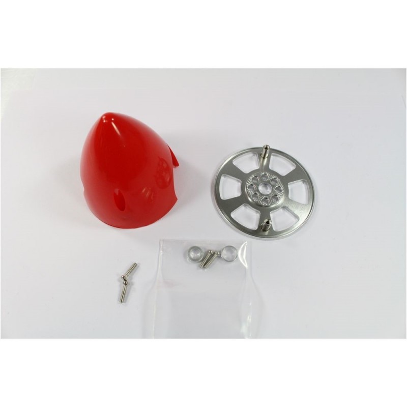Plastic cones (fixed propellers) - Cone 76mm red petrol engine - FLASH RC