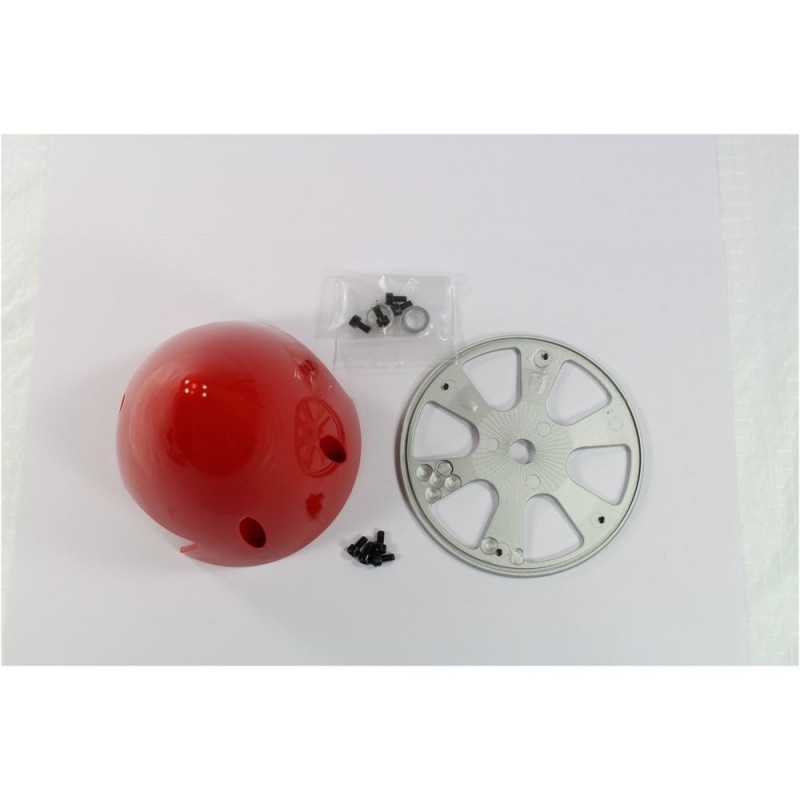 Cones plastique (hélices fixes) - Cone 102mm rouge moteur essence - FLASH RC