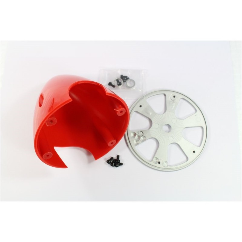 Cones plastique (hélices fixes) - Cone 102mm rouge moteur essence - FLASH RC