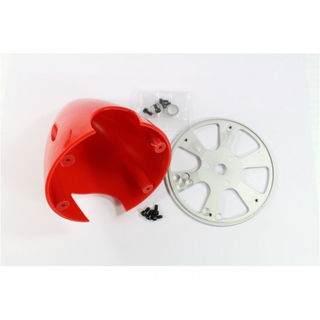 Cones plastique (hélices fixes) - Cone 102mm rouge moteur essence - FLASH RC