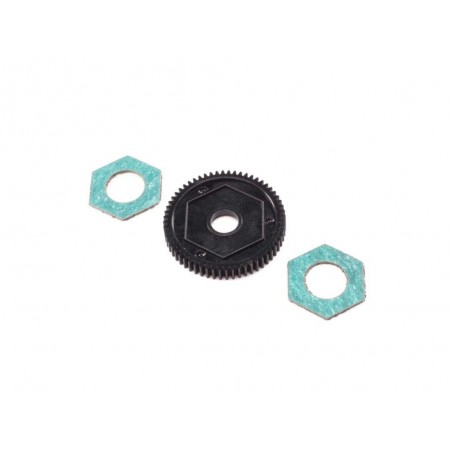 LOSI - Spur Gear w/ Slipper Pads, 60T, 0.5M: Mini-T 2.0 - FLASH RC