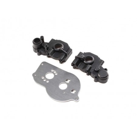 LOSI - Transmission Case & Motor Plate: Mini-T 2.0 - FLASH RC