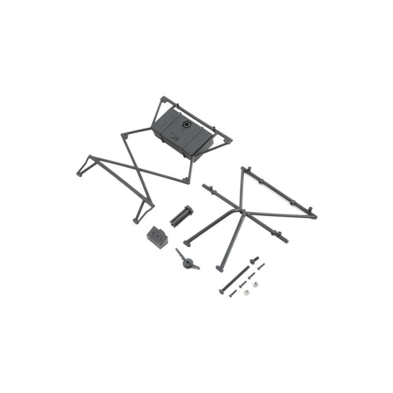 LOSI - Baja Rey - Barre supérieure, Barre X, protection et support pneu - FLASH RC