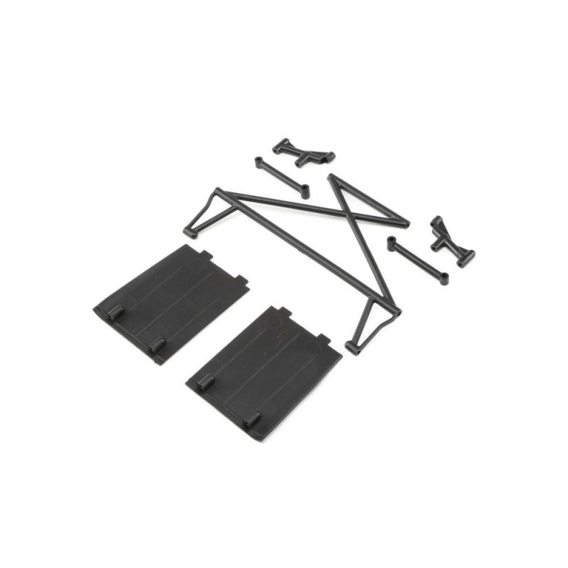 Ricambi per auto RC - LOSI - Rock Rey - Supporto posteriore, X-bar e paraspruzzi - FLASH RC