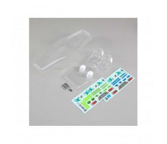LOSI - Body Set w/ Driver Insert, Clear:Nightcrawler S.E. - FLASH RC