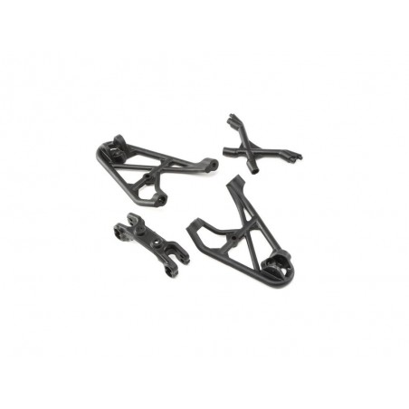 Ricambi RC auto - LOSI - Rock Rey - Supporto ammortizzatore anteriore, protezione e supporto asta di camber - FLASH