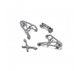 Ricambi RC Auto - LOSI - Fr Shk Tower/Brace & Camber Link Mnt,Gray:Rock Rey - FLASH RC
