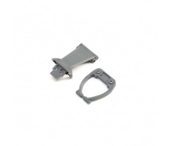 LOSI - Front Bumper/Skid Plate&Support,Gray: Rock Rey - FLASH RC