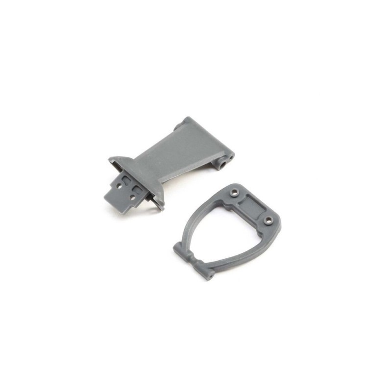 Spare parts for RC cars - LOSI - Front Bumper/Skid Plate&Support,Gray: Rock Rey - FLASH RC