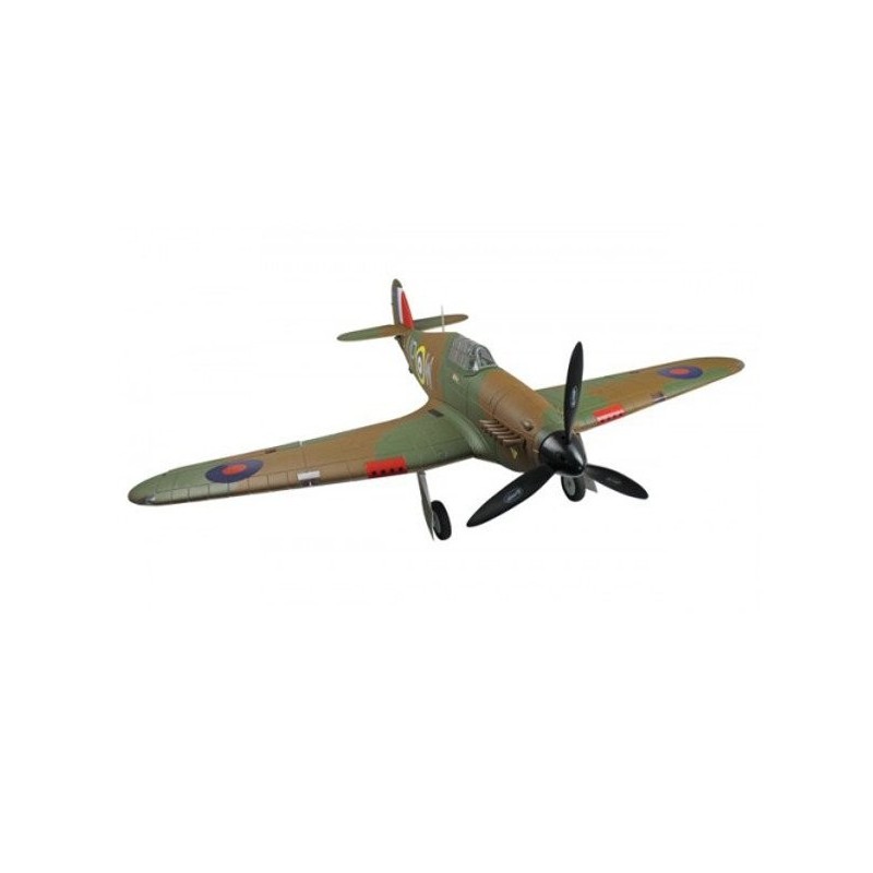 Warbirds RC - Dynam Hawker Hurricane PNP circa 1,25m - FLASH RC