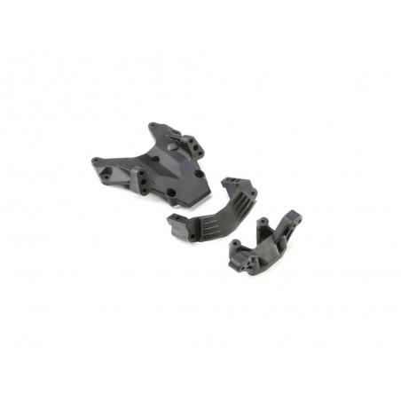 Piezas de coches RC - LOSI - Mamparo, Camber Block & Servo Mount: 22S - FLASH RC