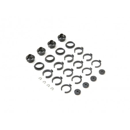 Piezas de repuesto para coches RC - LOSI - Spring Cup & Clip Set: 22S - FLASH RC