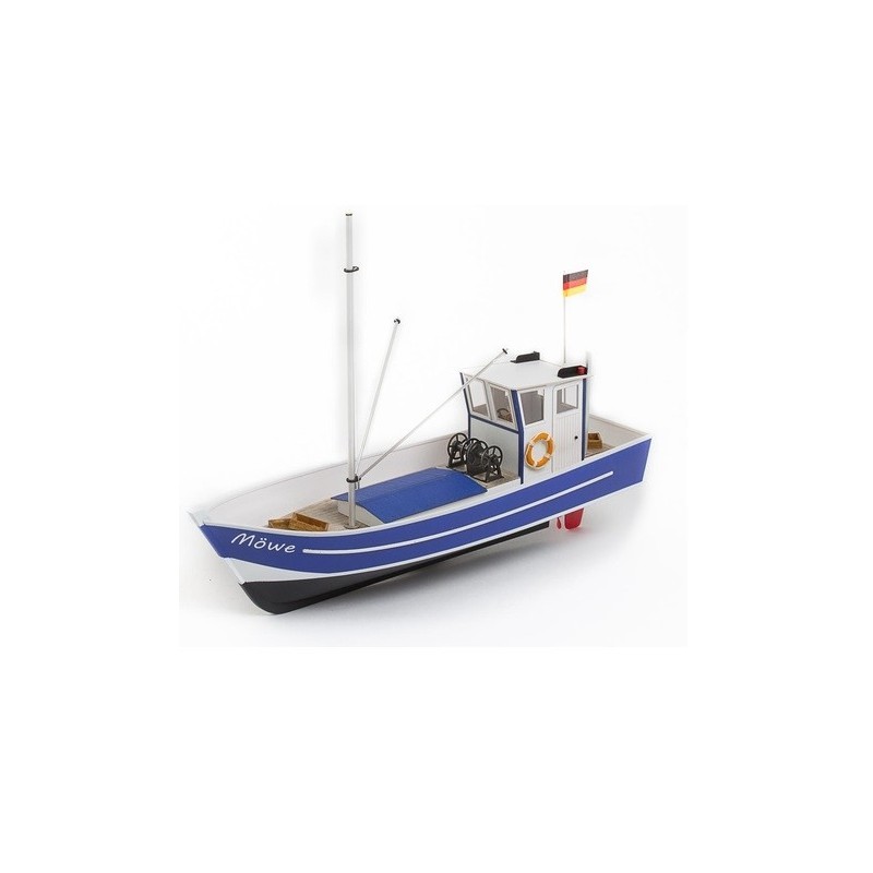 RC Schiffsmodelle - Bausatz Fischerboot Möwe 2 zum Zusammenbauen Aeronaut 49.5cm - FLASH RC