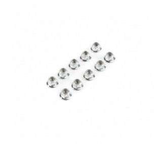 LOSI - Écrou auto-freiné épaulé strié M5 x 0,8mm (10) - FLASH RC